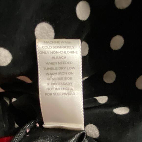 Gymboree Polka Dot Dress Velvet Puff Sleeves Bow Waist Size 12-18 Mos - Picture 8 of 8